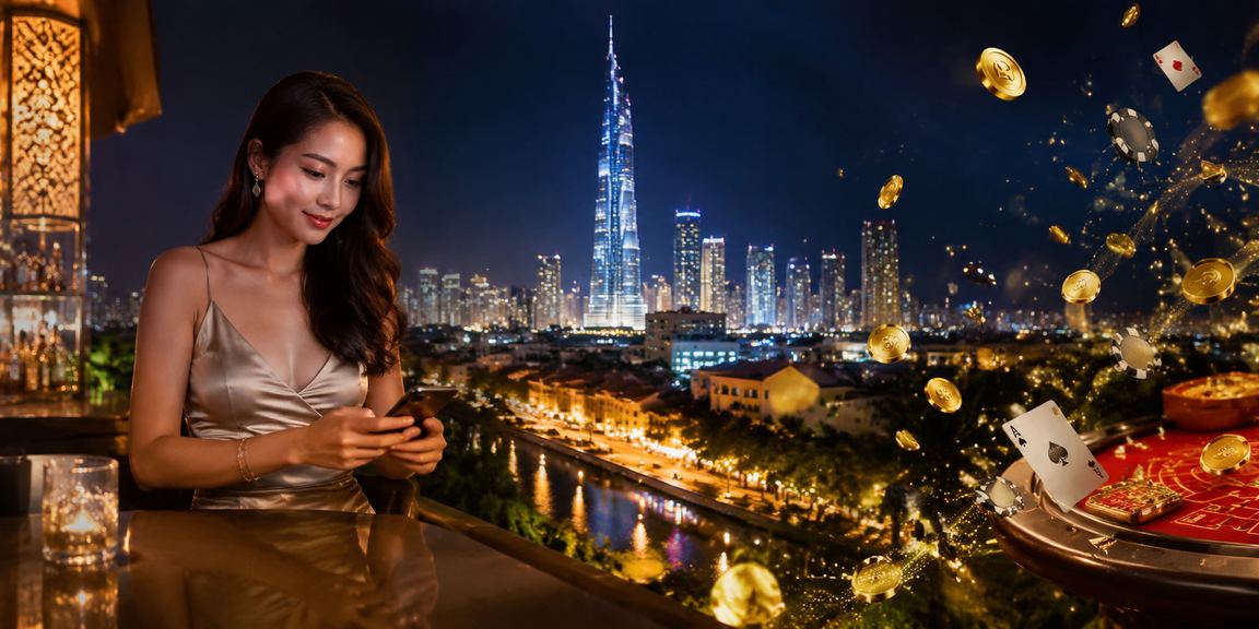 Meja baccarat kasino langsung eb04 dengan nuansa gaya Melayu di Kuala Lumpur