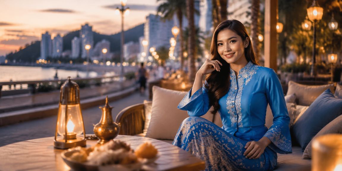 Pengguna eb04 di Kuantan menikmati hiburan kasino dalam busana baju kurung