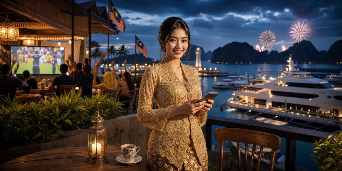 Pengguna di Langkawi berbaju kebaya mendaftar akaun kasino mudah alih eb04