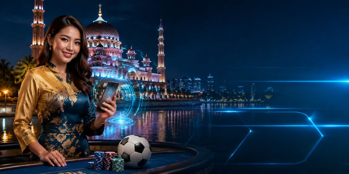 Suasana pertaruhan bola sepak di Putrajaya dengan busana tradisional Melayu